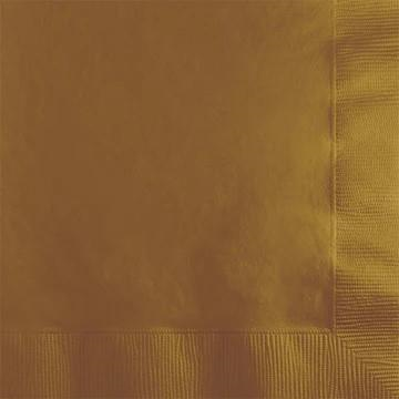 Picture of BEVERAGE NAPKINS GLITTERING GOLD