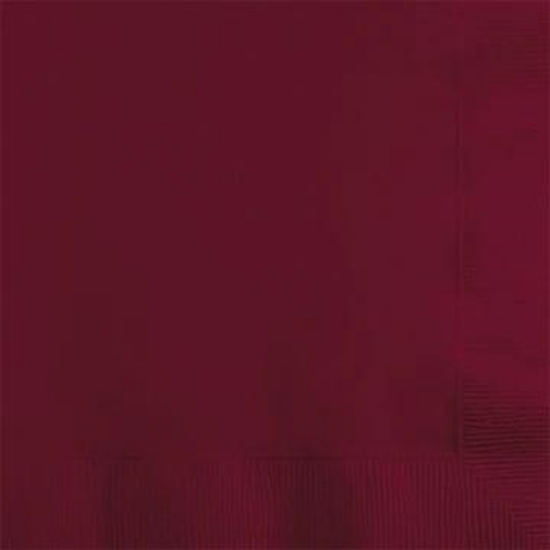 Picture of BEVERAGE NAPKINS BURGUNDY