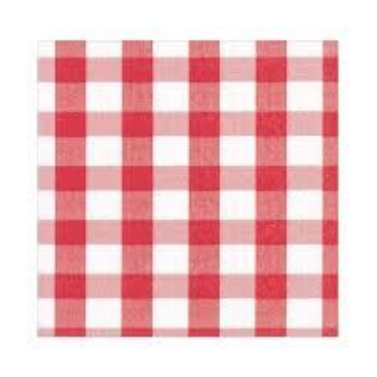 Picture of BEVERAGE NAPKINS RED GINGHAM