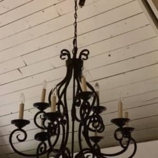 Picture of CHANDELIER WROUGHT IRON