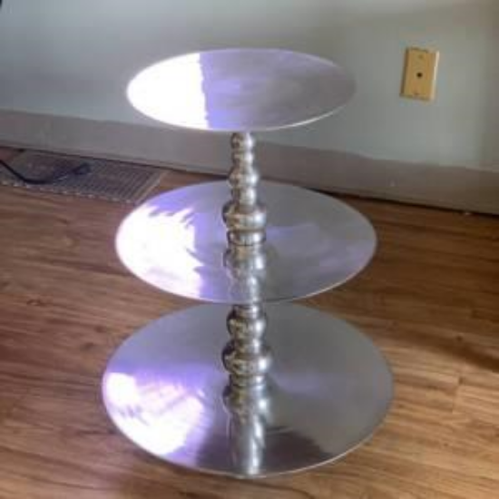 Picture of CUPCAKE/CAKE STAND SILVER 3T 