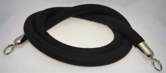 Picture of STANCHION ROPE BLACK w/CHROME ENDS