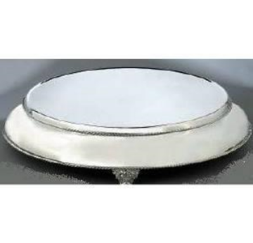 Picture of CAKE STAND SILVER BANDED 18"