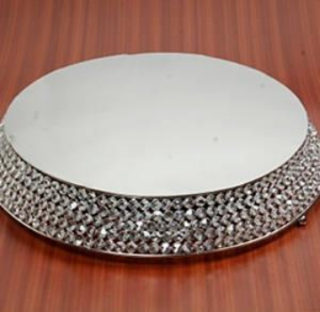 Picture of CAKE STAND CRYSTAL RD 21"