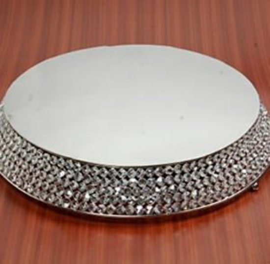 Picture of CAKE STAND CRYSTAL RD 21"