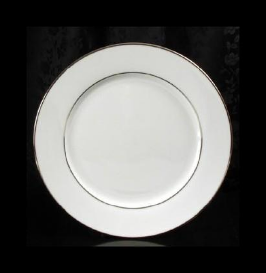 Picture of SILVER TRIM DESSERT PLATE