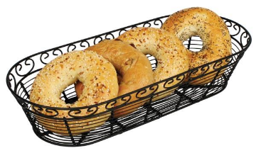 Picture of BREAD BASKET BLACK OBLONG