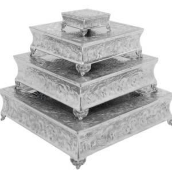 Picture of CAKE STAND ANTIQUE SQ 14"