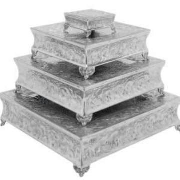 Picture of CAKE STAND ANTIQUE SQ 20"